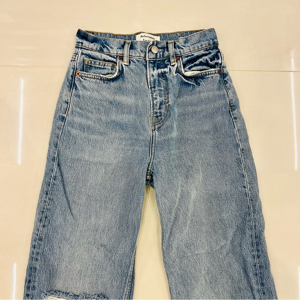 Reformation Wilder High Rise Wide Leg Jeans - Picture 5 of 10